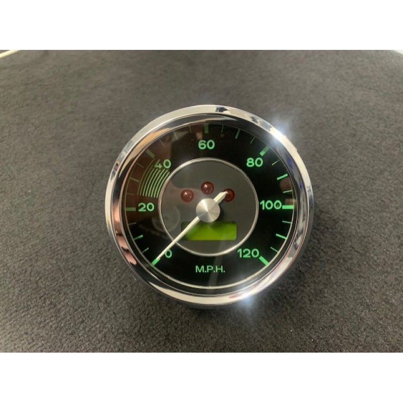 Chesil Speedometer Electric LHD/KPH Black/Green